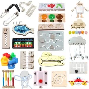 Kids Learning Toys: Montessori Busy Board for Toddler Education Fun