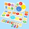 Montessori Wooden Shape Color Sorter Puzzle Educational Toy For Kids - Image 2