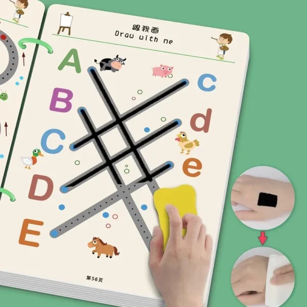 Kids Learning Toys Magical Tracing Workbook Pen Control Practice Set - Image 6