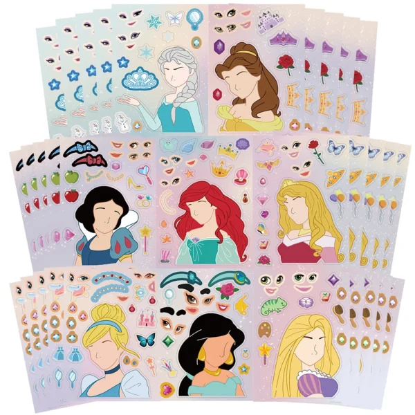 Kids Learning Toys DIY Puzzle Stickers Make-a-Face Educational Jigsaw