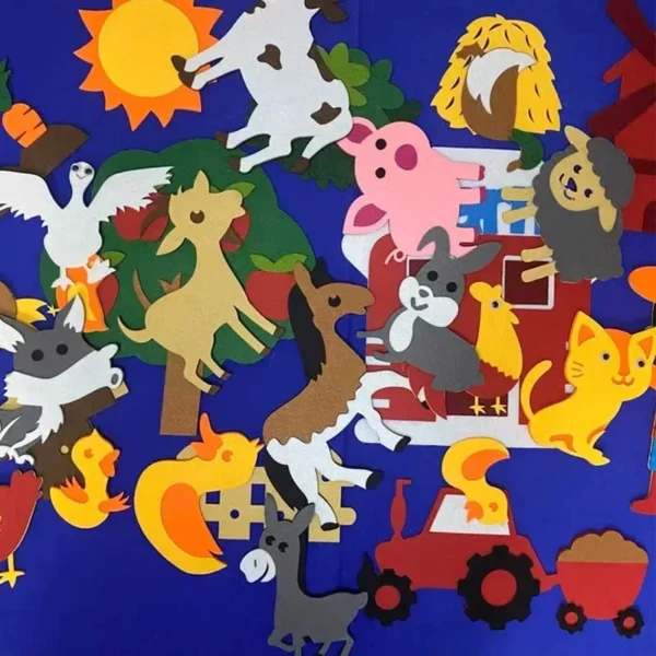 Felt Board Story Set For Kids Montessori Early Learning Educational Toy - Image 5